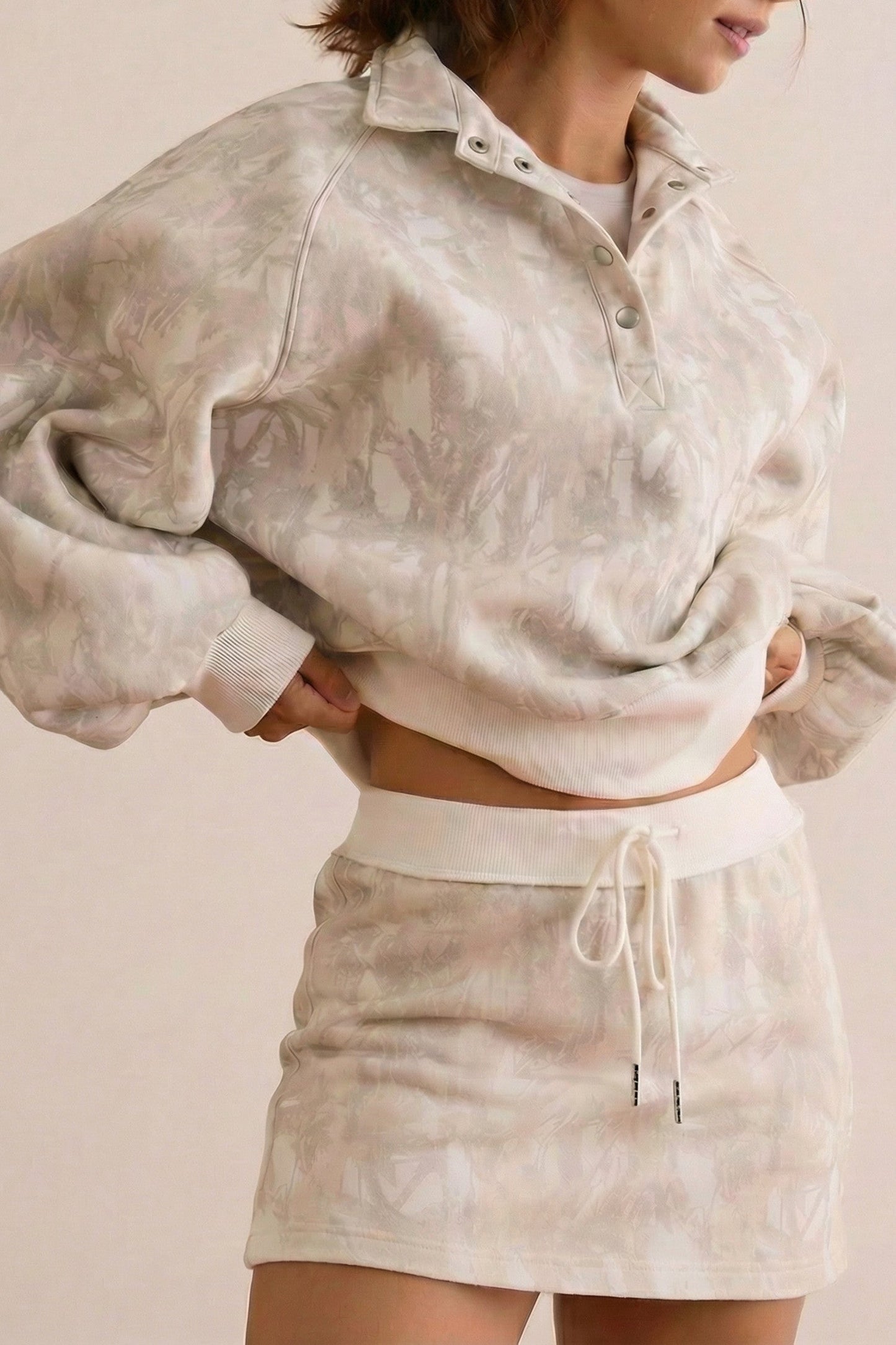 Camo Pullover Skirt Set January.