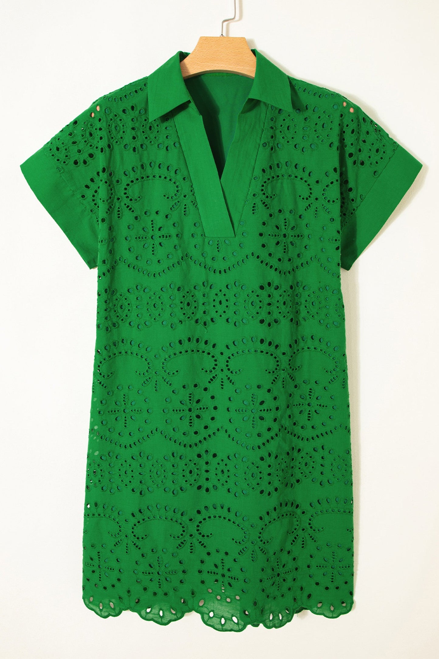 Green Eyelet Dress January.