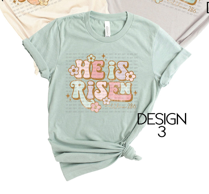 Toddler He is Risen Tshirt