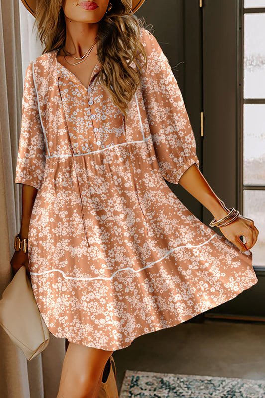 Floral Trim Dress February.